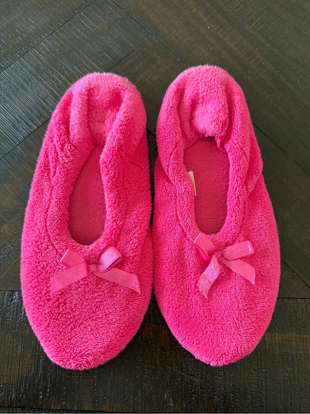 Secret Treasures Pink Plush Ballet Slippers Size 5/6